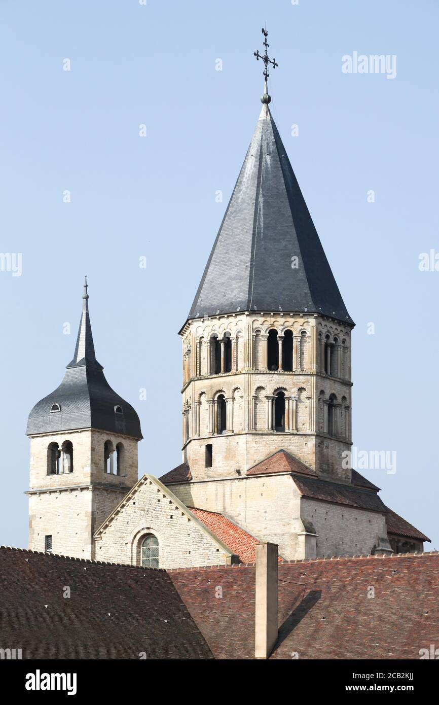 Die Abtei von Cluny in Burgund, Frankreich Stockfoto