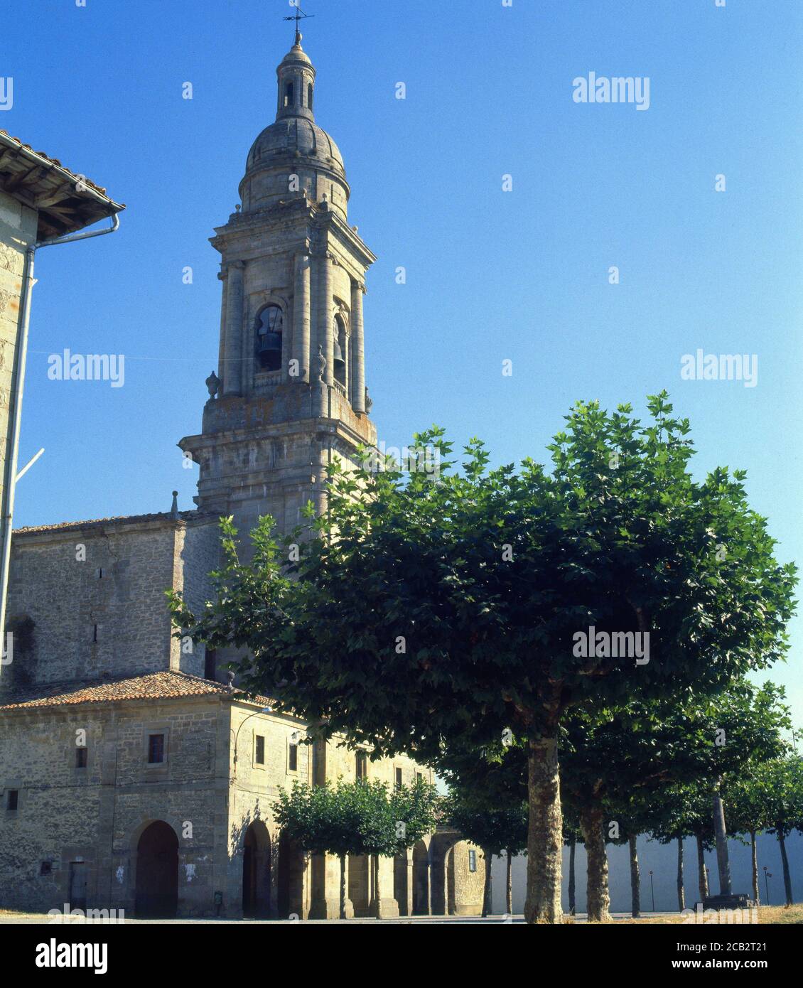 IGLESIA PARROQUIAL - S XV ORT: IGLESIA DE SAN BLAS. ALEGRIA-DULANTZI. ALAVA. SPANIEN. Stockfoto