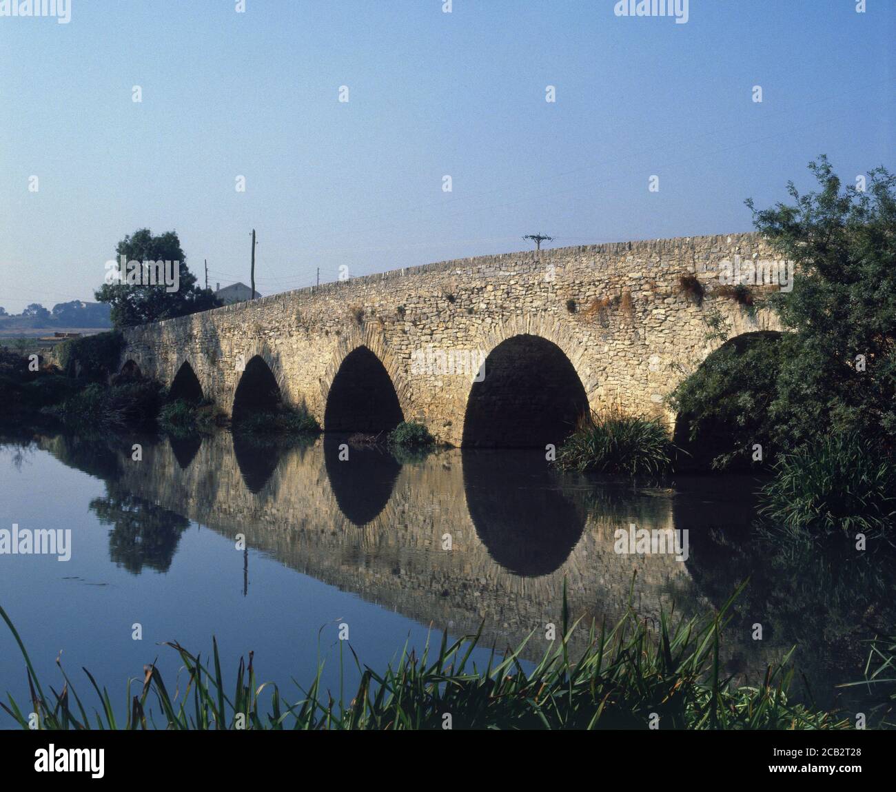 PUENTE ROMANO. Lage: AUSSEN. IRUÑA DE OCA. ALAVA. SPANIEN. Stockfoto