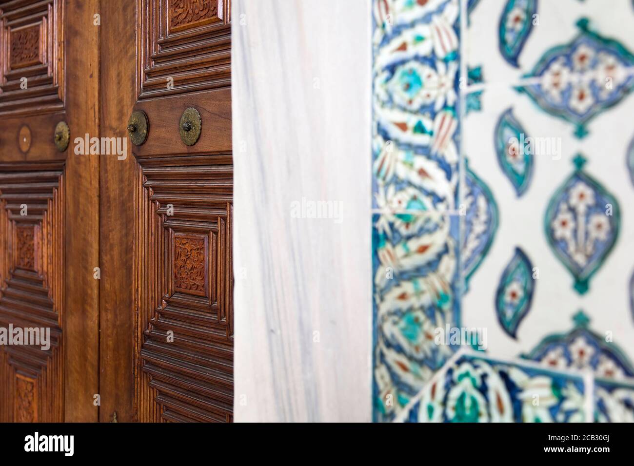 Detail des Innenraums des Topkapi Palastes in Istanbul, Türkei Stockfoto