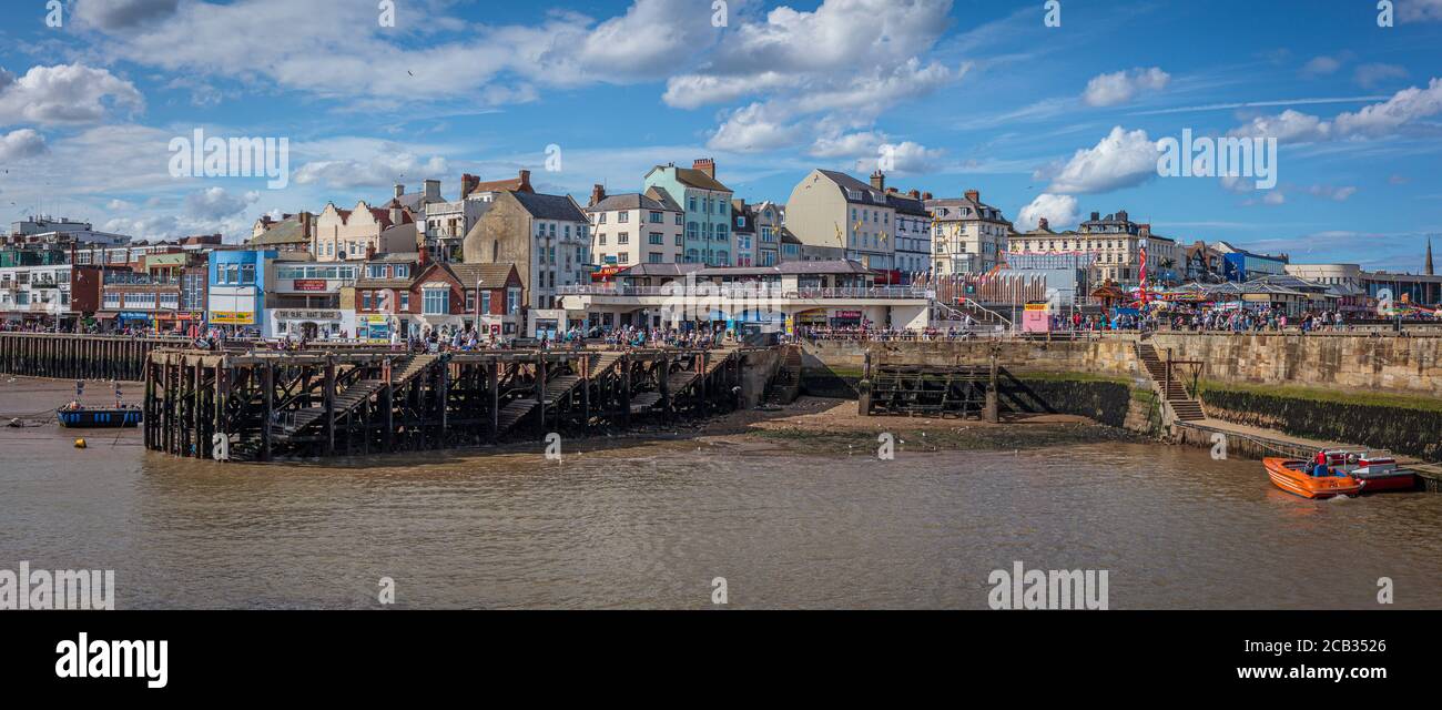 Bridlington Hafen in der Sonne Stockfoto