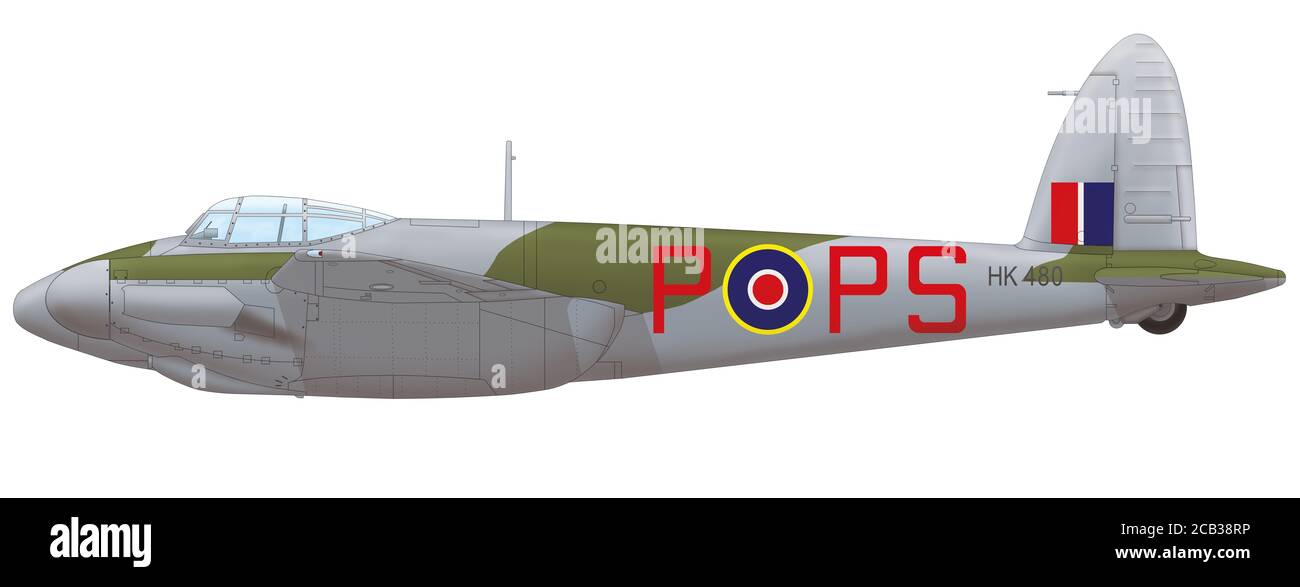 De havilland mosquito flugzeug Ausgeschnittene Stockfotos und bilder