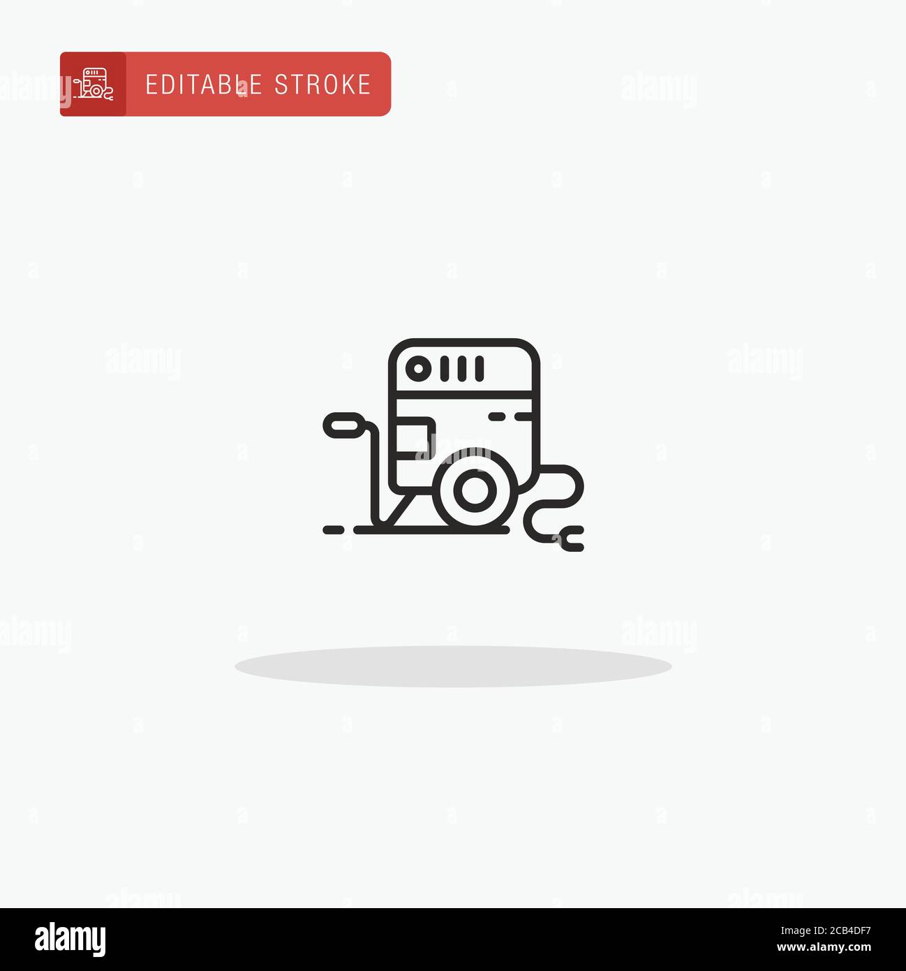 Symbolvektor des Generators. Generatorsymbol für die Präsentation. Stock Vektor