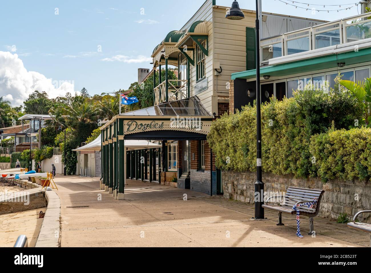 Doyles Seafood Restaurant in Watsons Bay an einem sonnigen Herbst Nachmittag Stockfoto