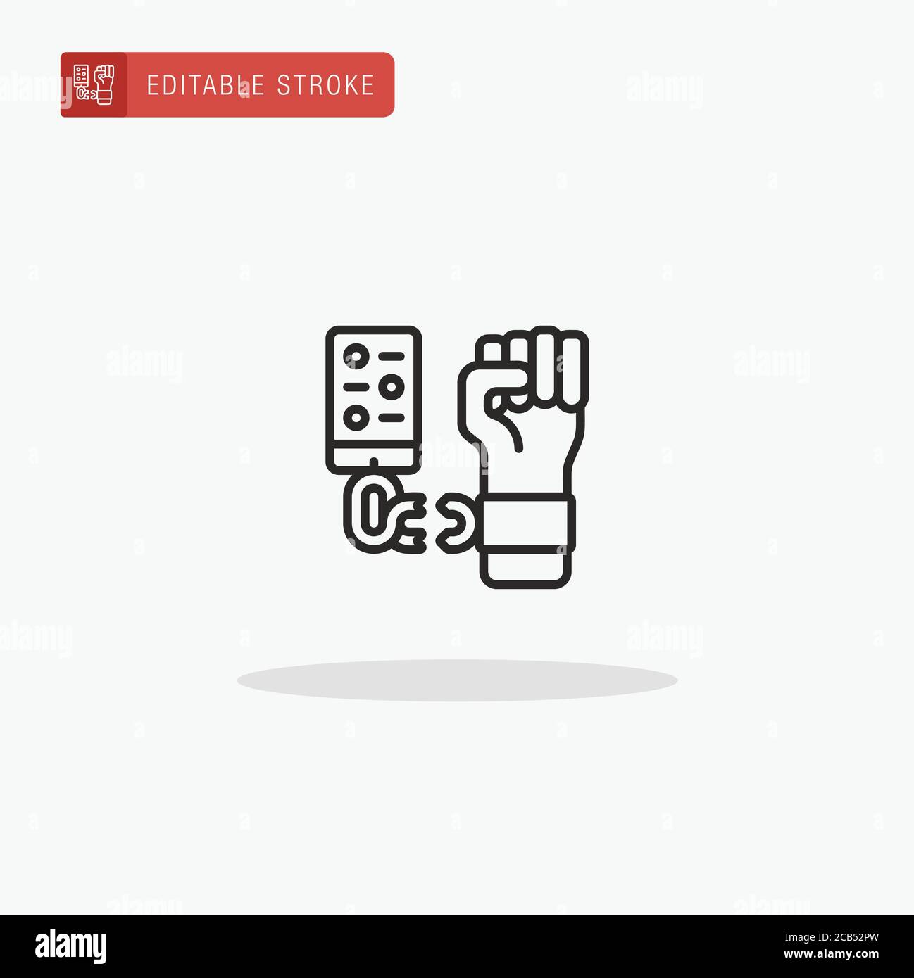 Symbolvektor ohne Kette. Symbol für Präsentation ohne Kette. Stock Vektor