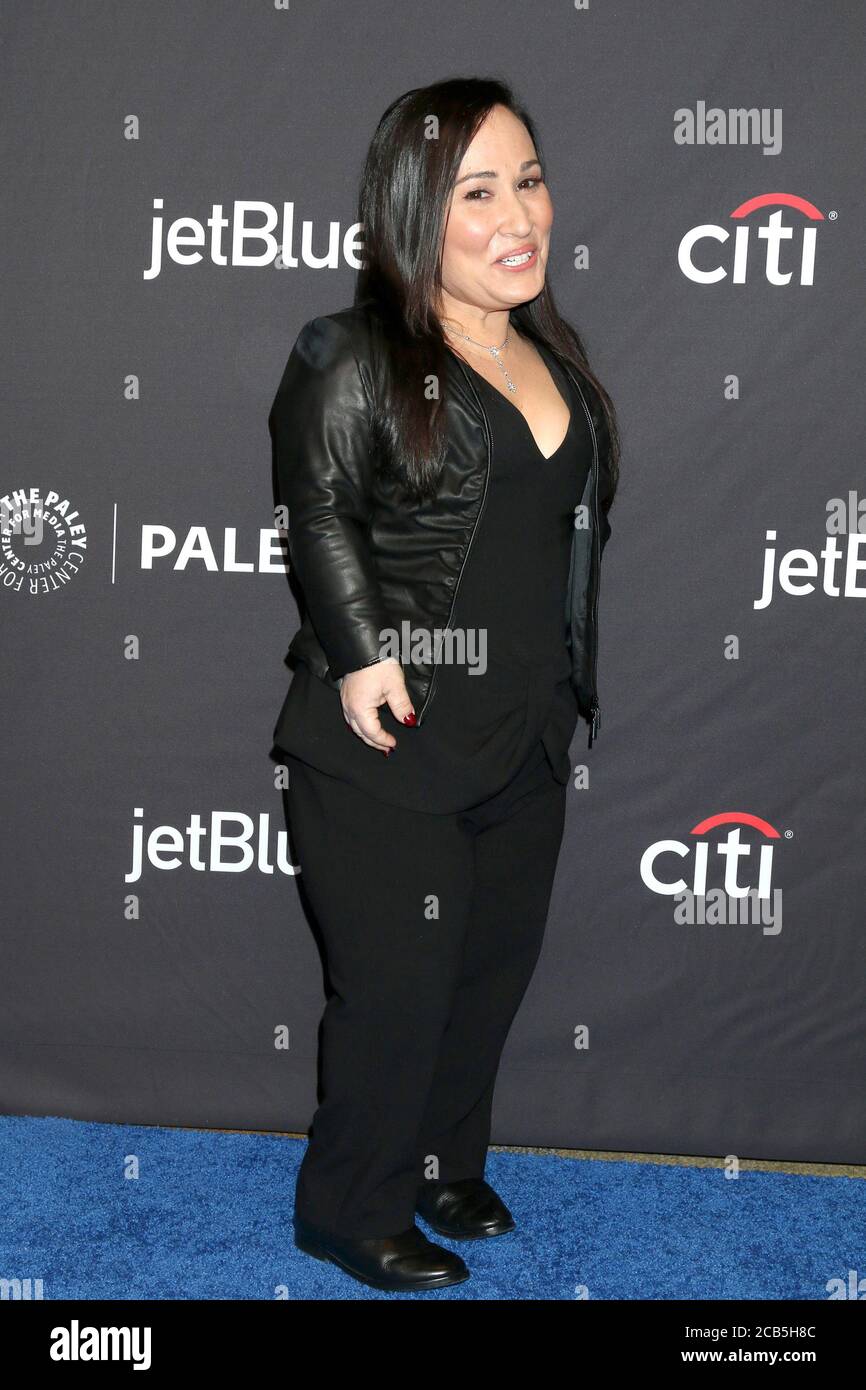 LOS ANGELES - MÄR 23: Meredith Eaton-Gilden beim PaleyFest - 'Hawaii Five-0', 'MacGyver' und 'Magnum P.I.' Veranstaltung im Dolby Theater am 23. März 2019 in Los Angeles, CA Stockfoto