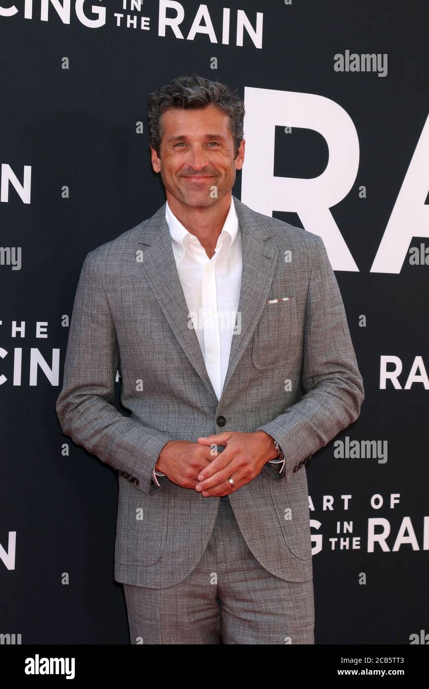 LOS ANGELES - 1. AUG: Patrick Dempsey bei der Weltpremiere "The Art of Racing in the Rain" im El Capitan Theater am 1. August 2019 in Los Angeles, CA Stockfoto