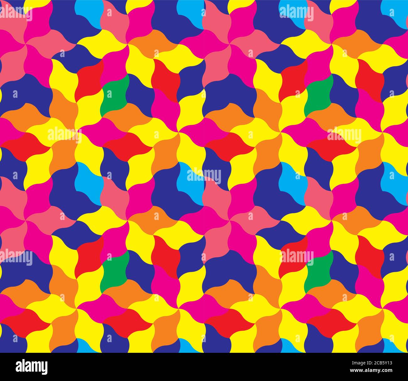 Geometrische nahtlose Muster aus glatten Linien, dreidimensionale Muster, hellen Vektor abstrakten Hintergrund, in Textil und Design verwendet werden. Stock Vektor