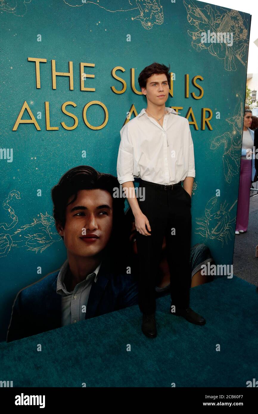 LOS ANGELES - MAI 13: Aidan Alexander bei der "The Sun is also A Star" Weltpremiere in den Pacific Theatres at the Grove am 13. Mai 2019 in Los Angeles, CA Stockfoto