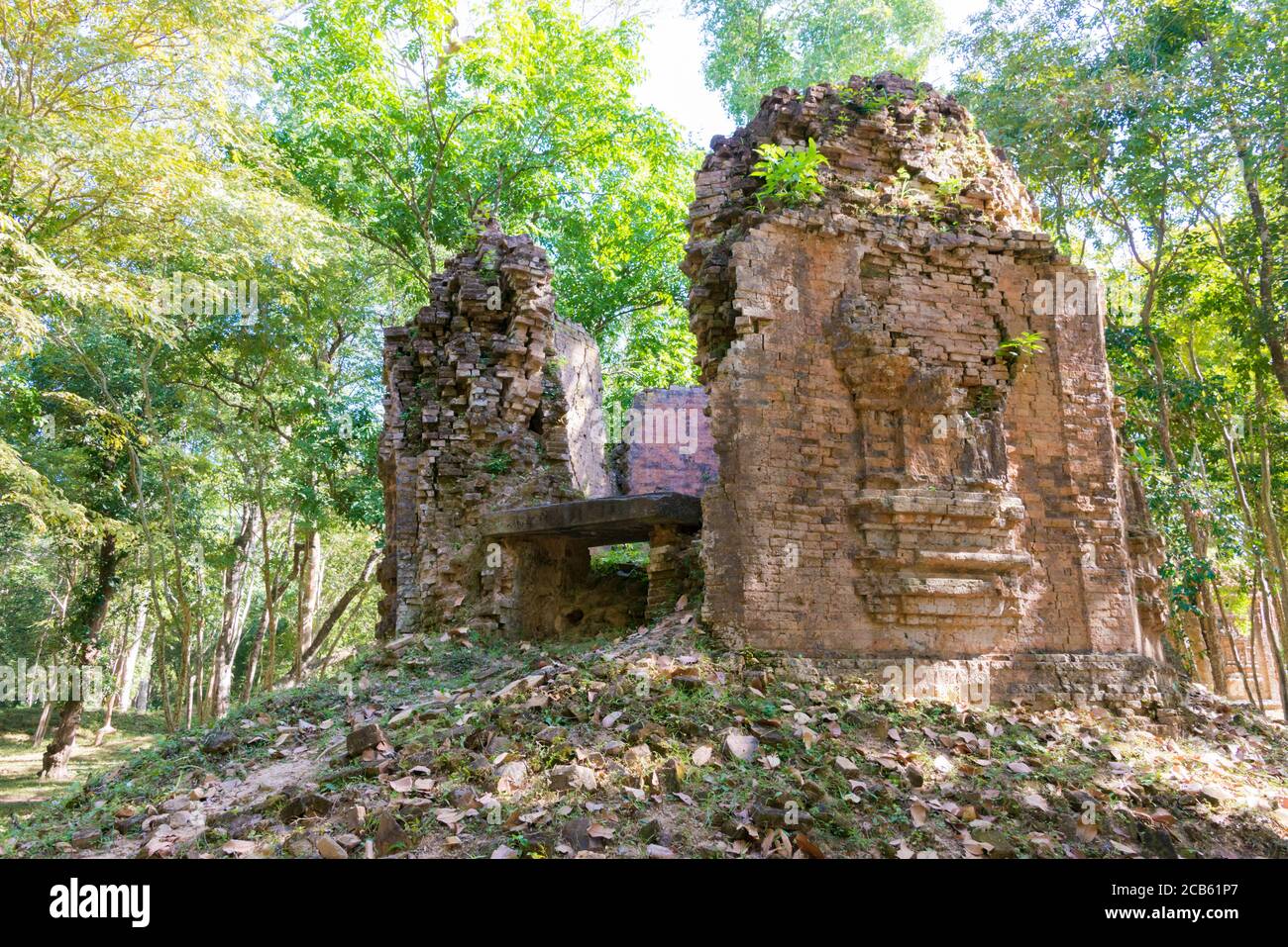 Kampong Thom, Kambodscha - Sambor Preis Kuk in Kampong Thom, Kambodscha. Es ist Teil der Tempelzone von Sambor Preis Kuk Weltkulturerbe. Stockfoto