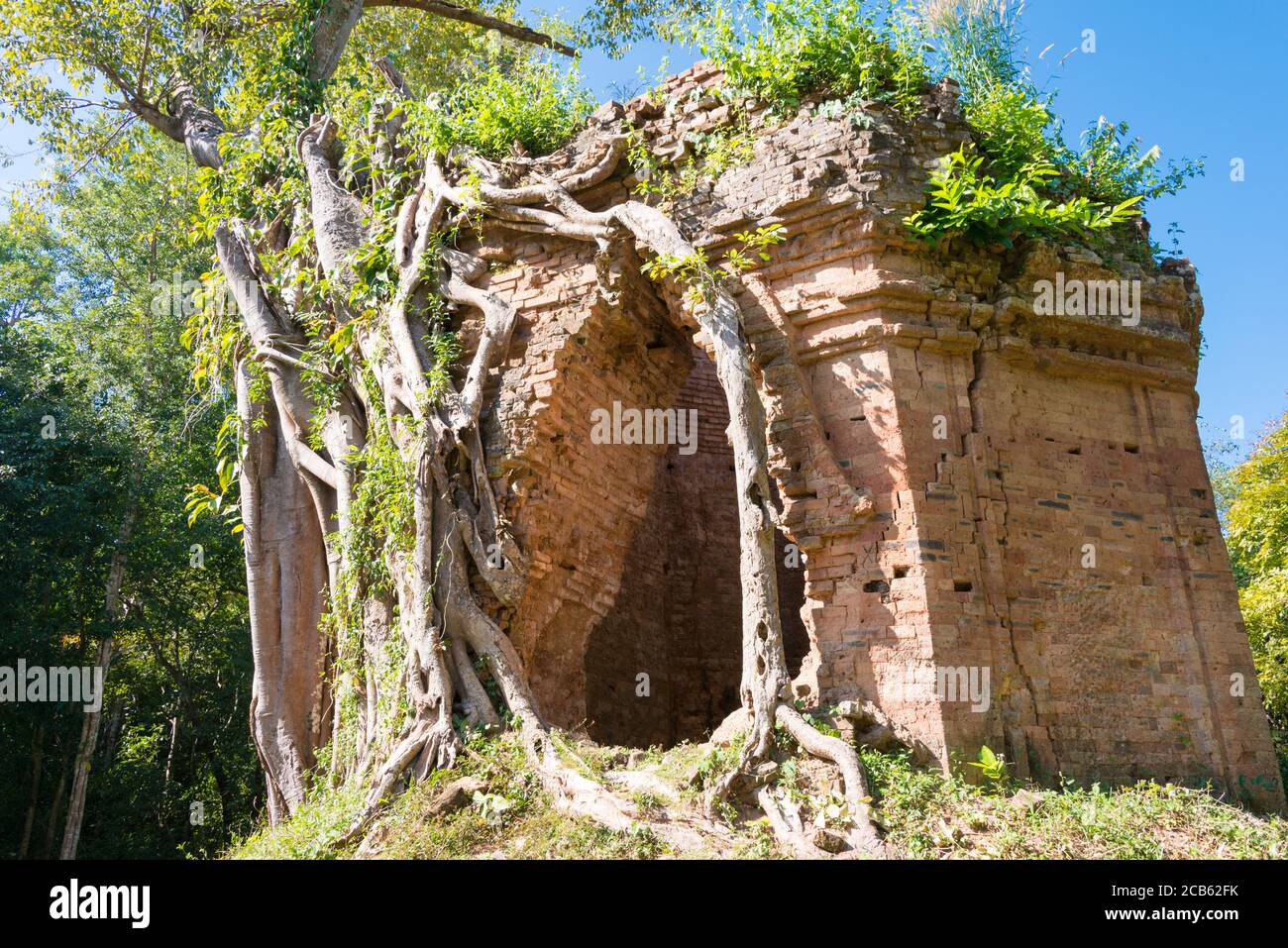 Kampong Thom, Kambodscha - Sambor Preis Kuk in Kampong Thom, Kambodscha. Es ist Teil der Tempelzone von Sambor Preis Kuk Weltkulturerbe. Stockfoto