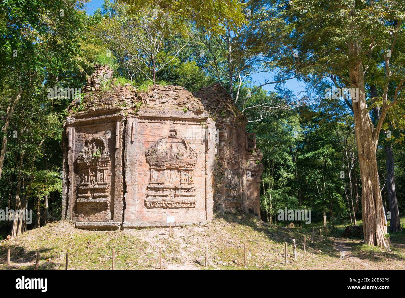 Kampong Thom, Kambodscha - Sambor Preis Kuk in Kampong Thom, Kambodscha. Es ist Teil der Tempelzone von Sambor Preis Kuk Weltkulturerbe. Stockfoto