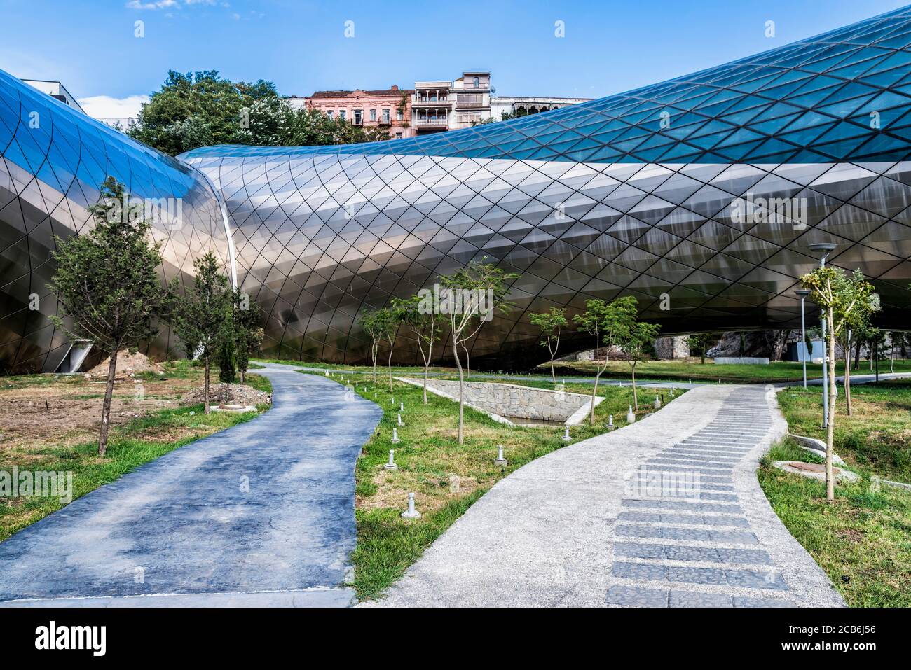 Konzertsaal und Ausstellungszentrum, Rike Park, Tiflis, Georgien, Kaukasus, Naher Osten, Asien Stockfoto