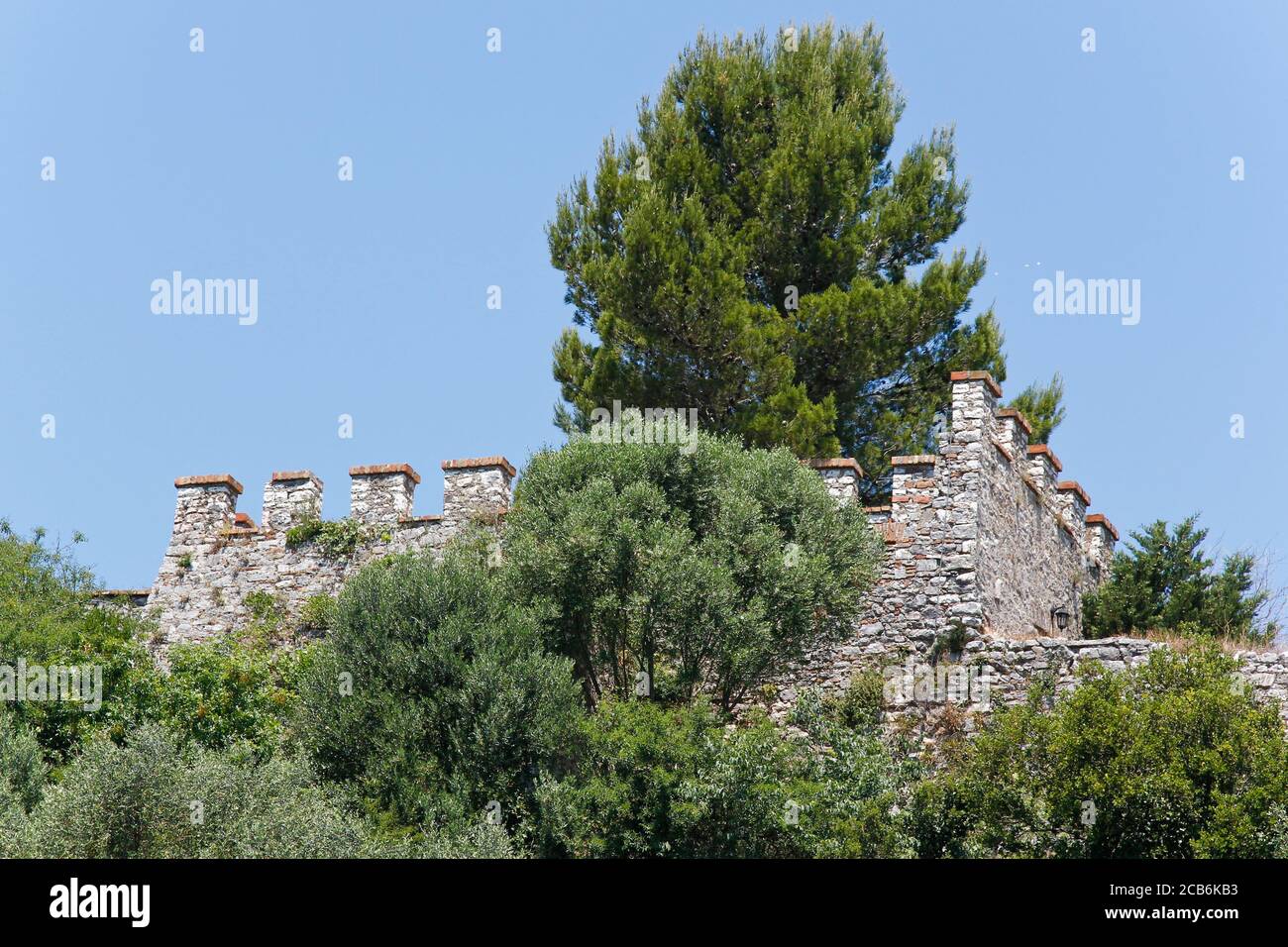 Schloss in der antiken Stadt Butrint Stockfoto