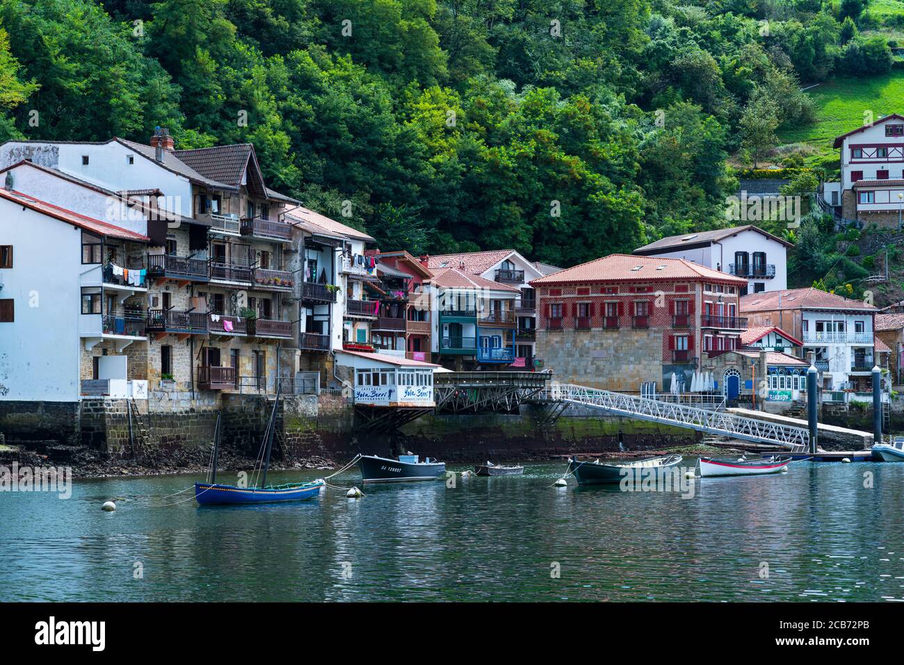 Pasaia San Juan oder Pasai Donibane Stadt, Jaizkibel Gebirge, Gipuzkoa Provinz, Baskenland, Spanien, Europa Stockfoto