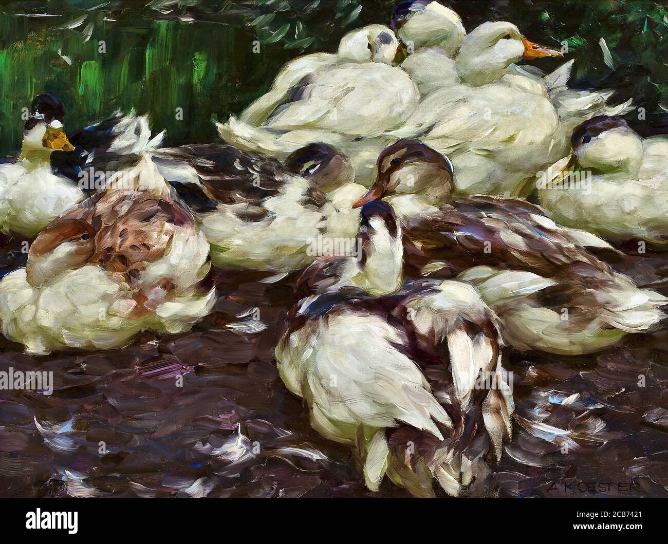 Koester Alexander - Enten - Deutsche Schule - 19. Und Anfang des 20. Jahrhunderts Stockfoto