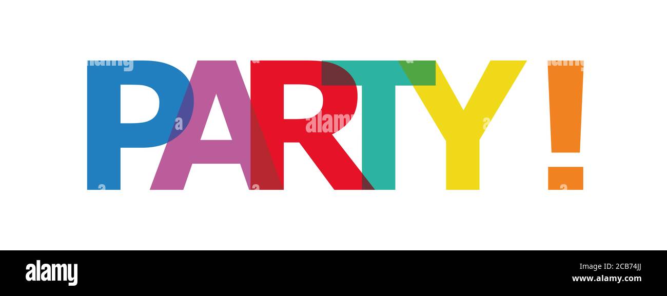 Party-label Stockfoto