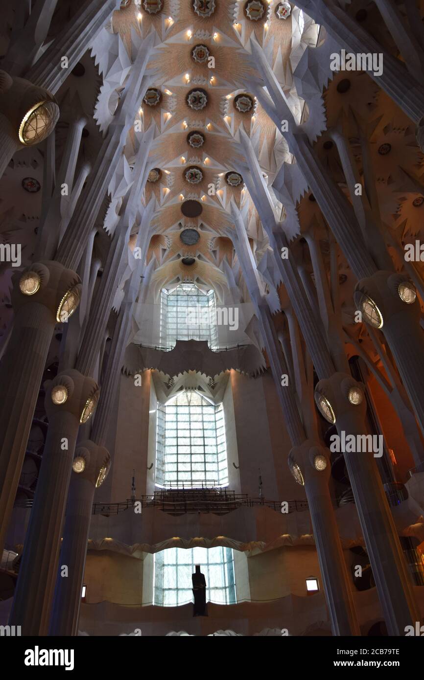 Sagrada Familia Innenraum #1 Stockfoto