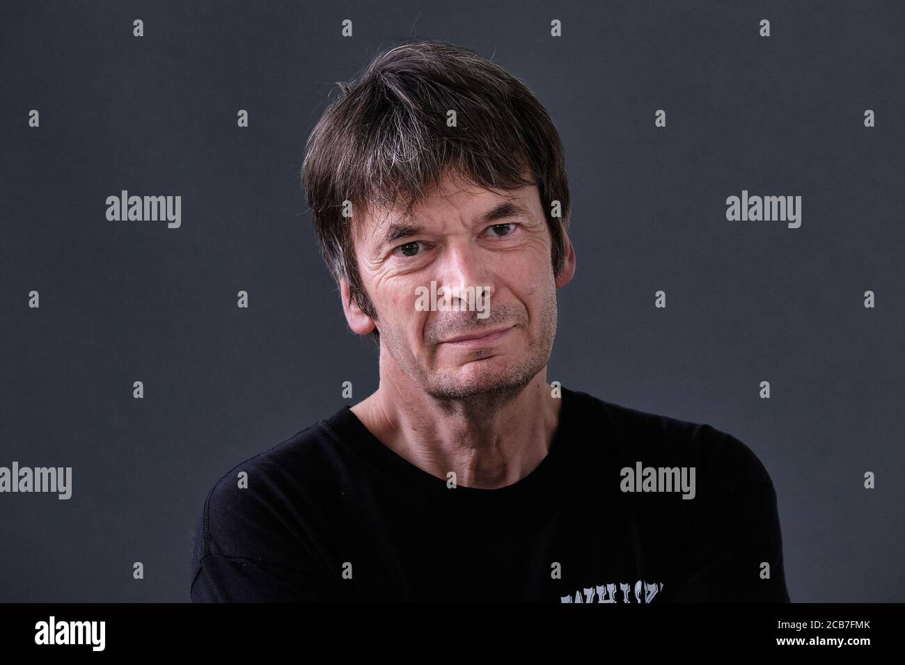 Der schottische Schriftsteller Ian Rankin nimmt an einer Fotoserie Teil Edinburgh International Book Festival 2018 Stockfoto