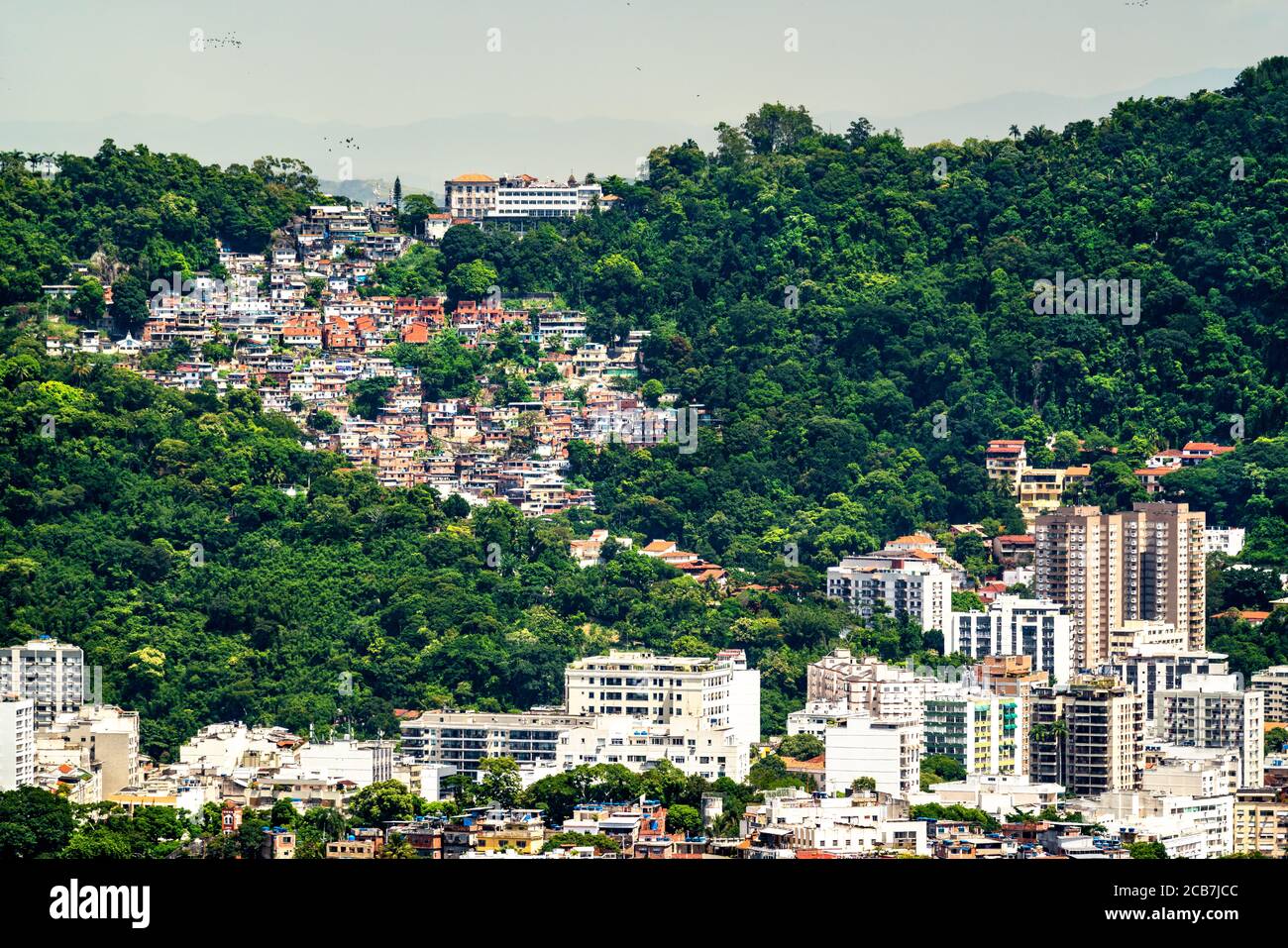 Vila Pereira da Silva Favela in Rio de Janeiro, Brasilien Stockfoto