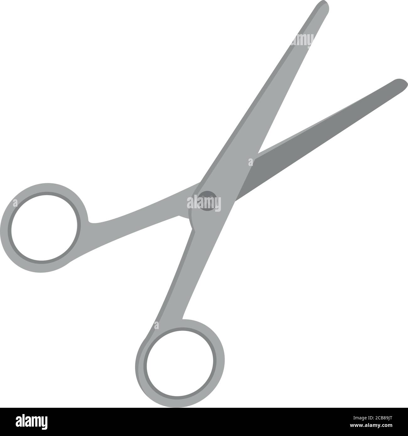 Schere Werkzeug flach Stil Symbol Vektor Illustration Design Stock Vektor