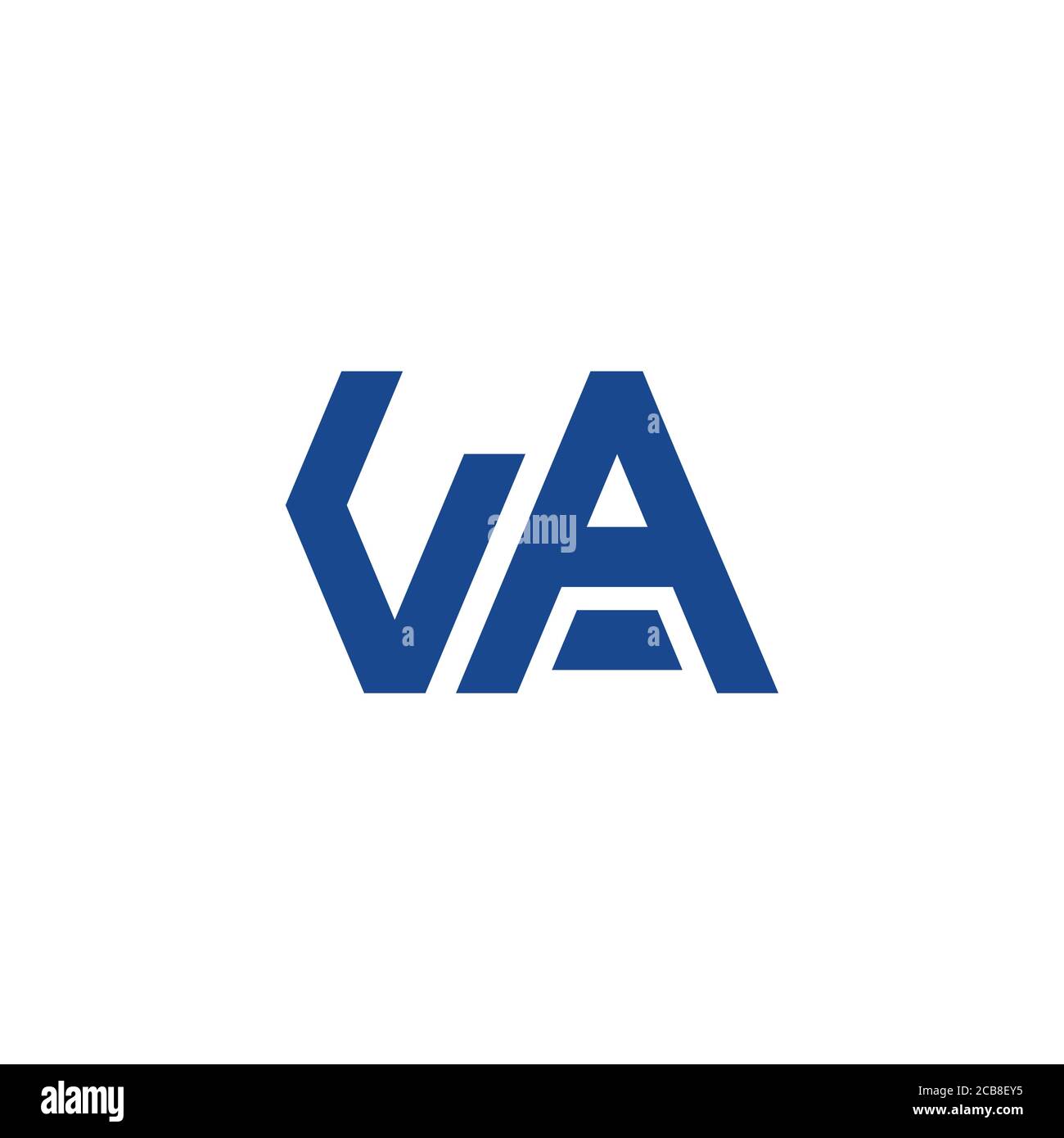 Einfache VA Initial Logo Designs Vorlage Vektor Illustration Stock Vektor