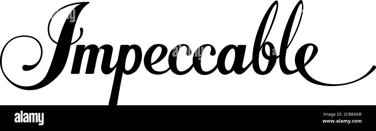 Benutzerdefinierte Kalligraphie Text Stock Vektor