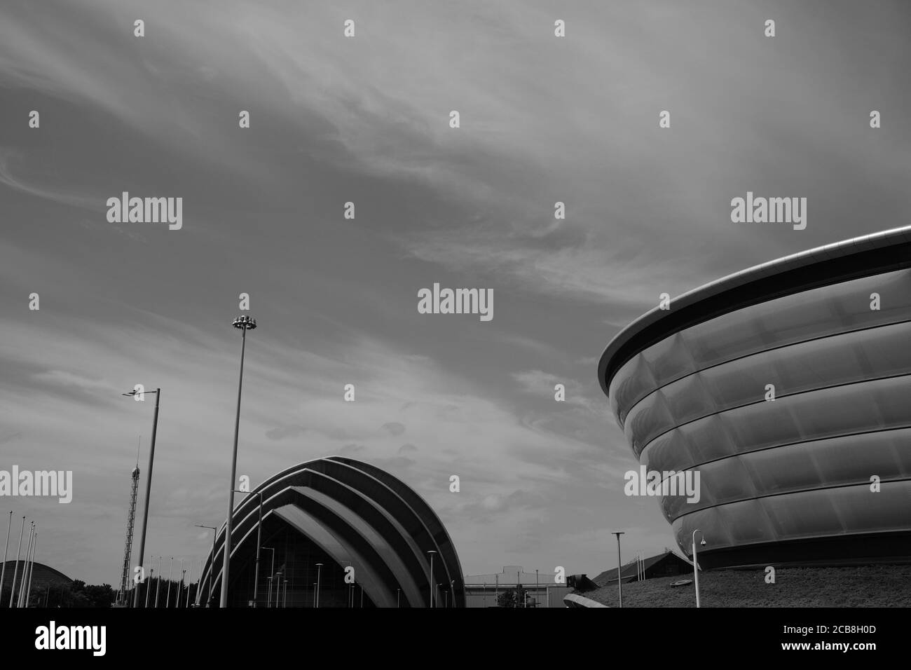 Glasgow SSE Hydro und Armadillo Stockfoto