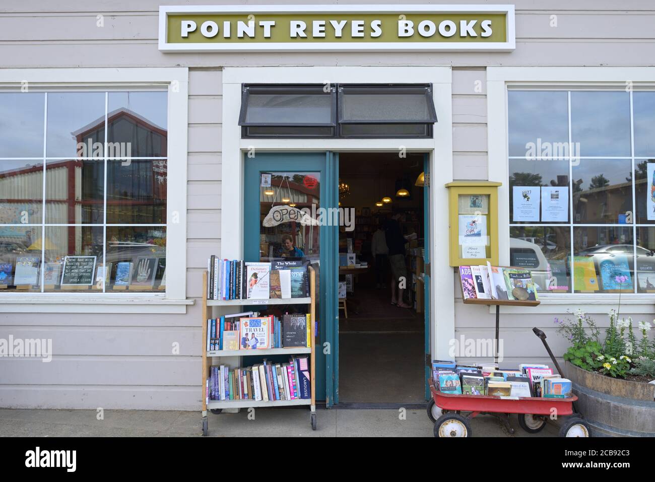 Eine malerische Buchhandlung, Point Reyes Station CA Stockfoto