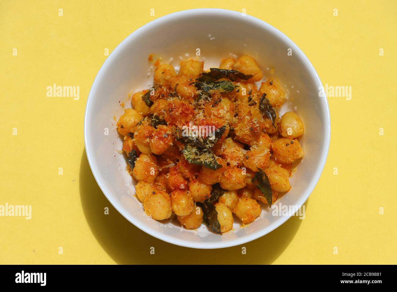 Chick Pea oder Bengalen Gram Salat, Bohnensalat, indisches Essen Stockfoto