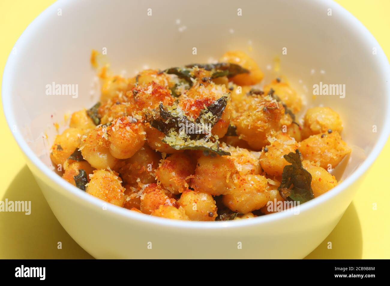 Chick Pea oder Bengalen Gram Salat, Bohnensalat, indisches Essen Stockfoto