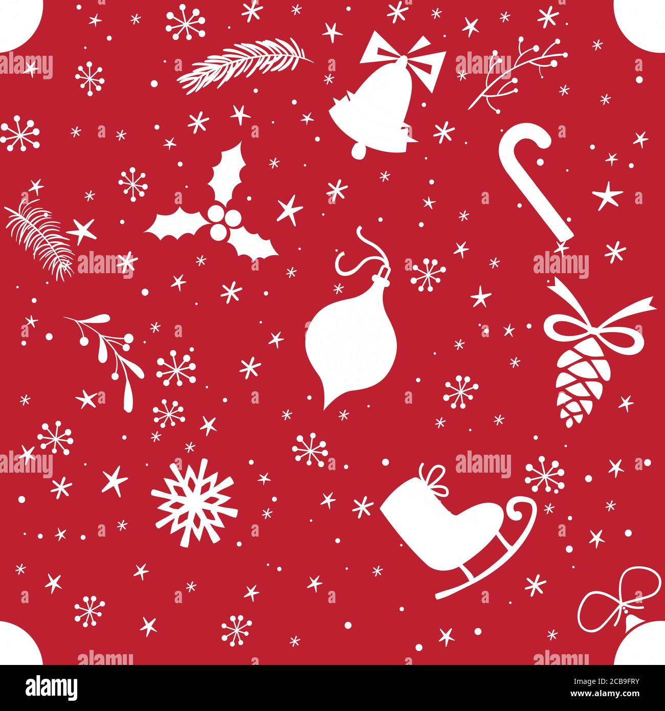 Weihnachtliche nahtlose Muster. Endlose Textur für Tapete, Web-Seite Hintergrund, Geschenkpapier und etc. Retro-Stil. Stock Vektor