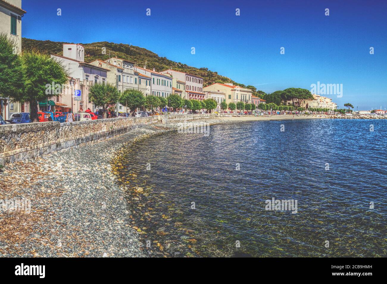 Wunderschöne Küste auf der Insel Elba Stockfoto