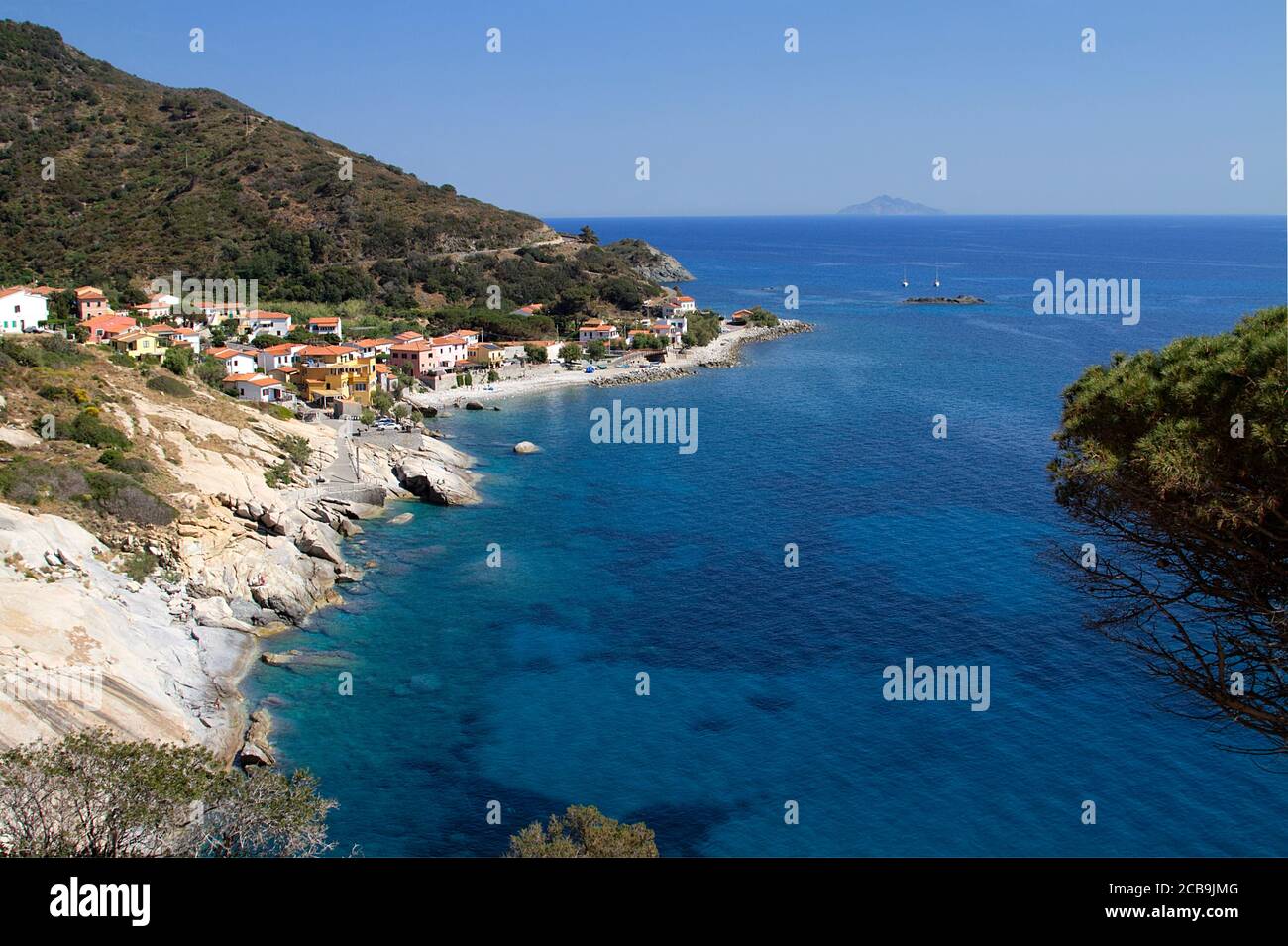 Wunderschöne Küste auf der Insel Elba Stockfoto