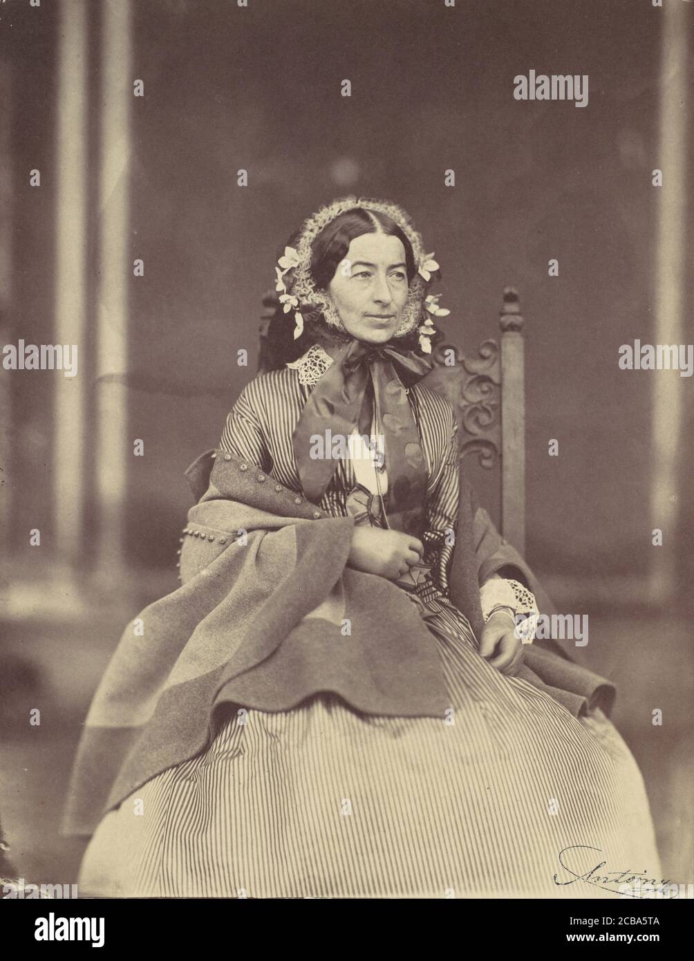 Elisabeth H &#xf6;usermann, 1850er-60er Jahre. Stockfoto