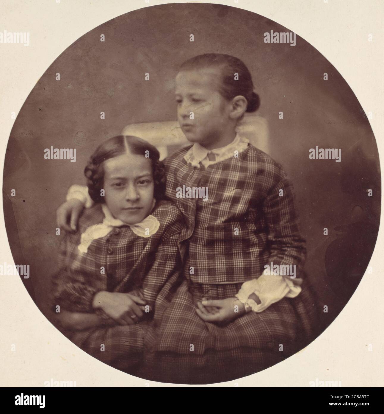 Hermine und Marie Antoine, 1850er-60er Jahre. Stockfoto