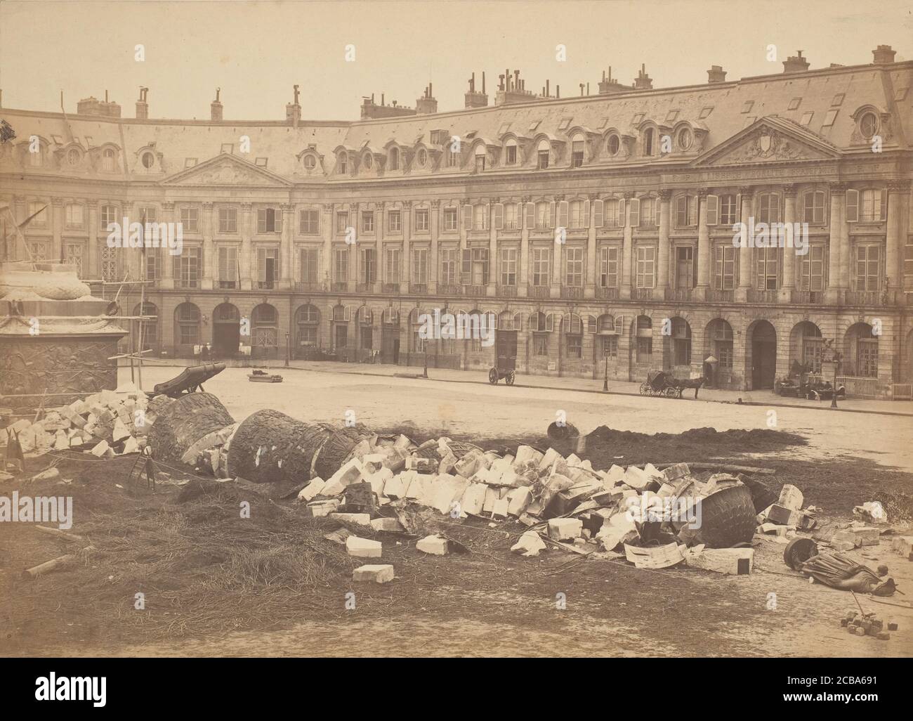 [The Vend&#xf4;ME Column After being Rriss Down by the Communards], 1871. Stockfoto