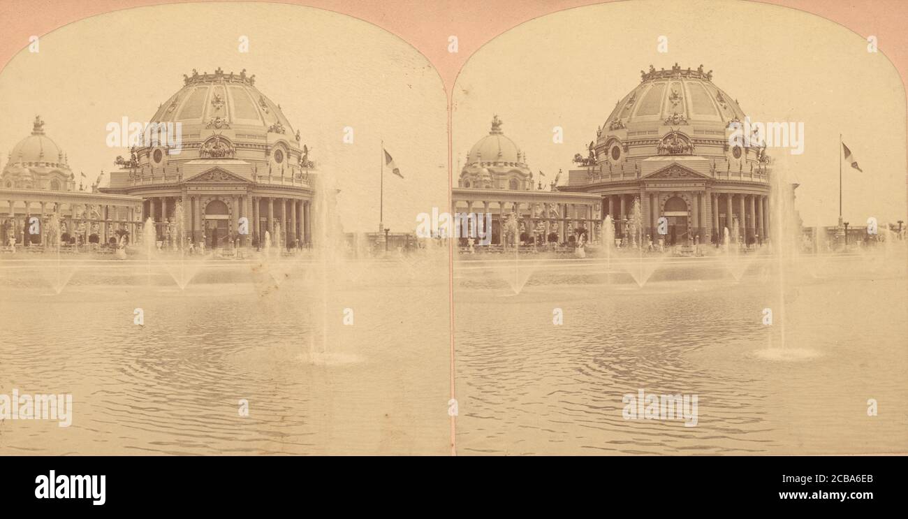Gruppe von 3 Stereographenansichten der Pan American Exposition 1901, Buffalo, New York, 1850er-1910er. Stockfoto