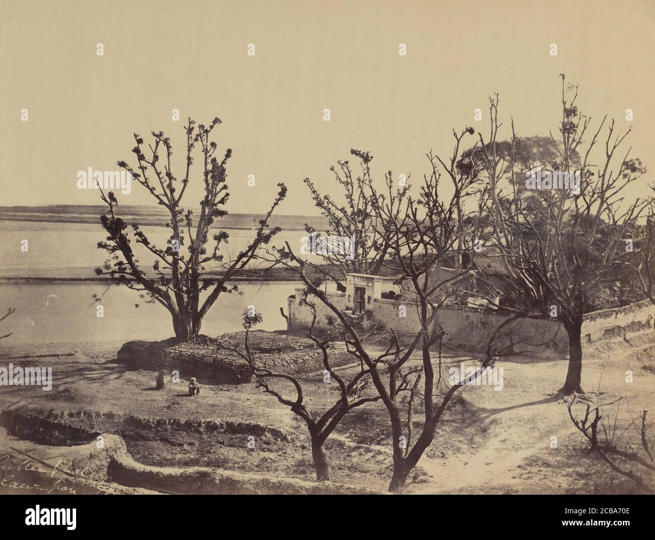 Suttee Ghat, Cawnpore, 1858. Stockfoto