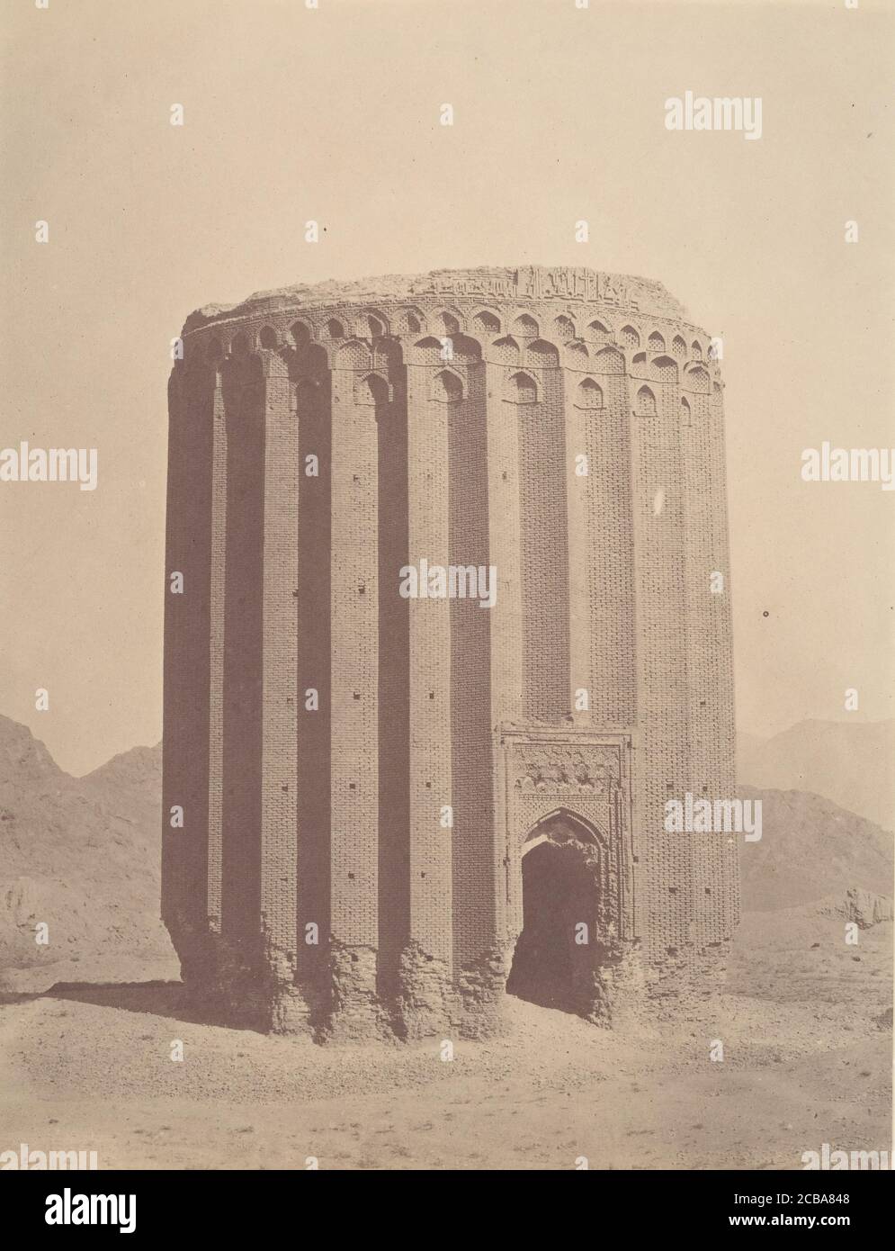 [RAYY, Tower of Toghrul, 1139.], 1840er-60s. Stockfoto