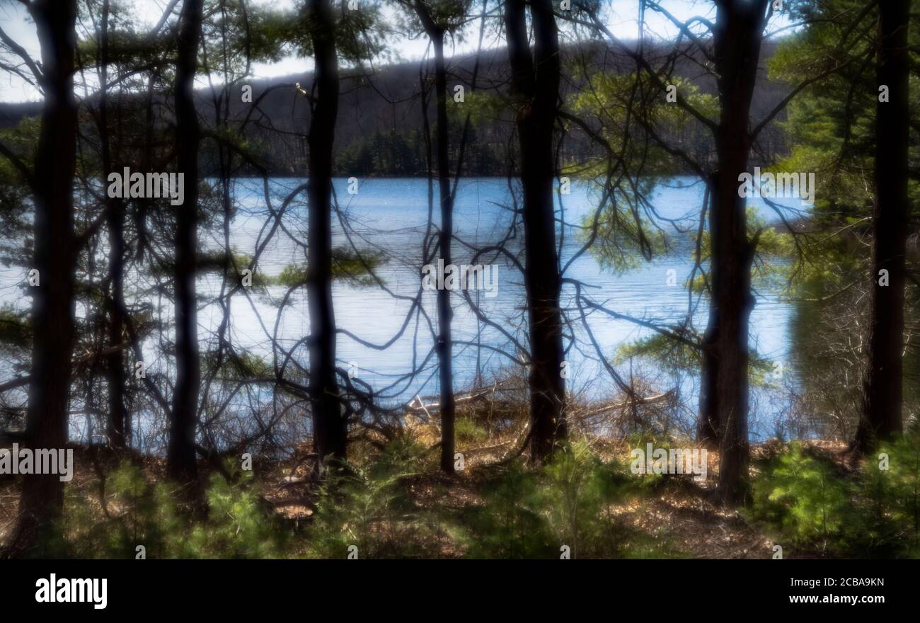 SAUGATUCK RESERVOIR REDDING CONNECTICUT 06896 USA Stockfoto