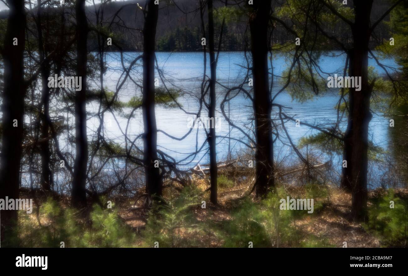 SAUGATUCK RESERVOIR REDDING CONNECTICUT 06896 USA Stockfoto