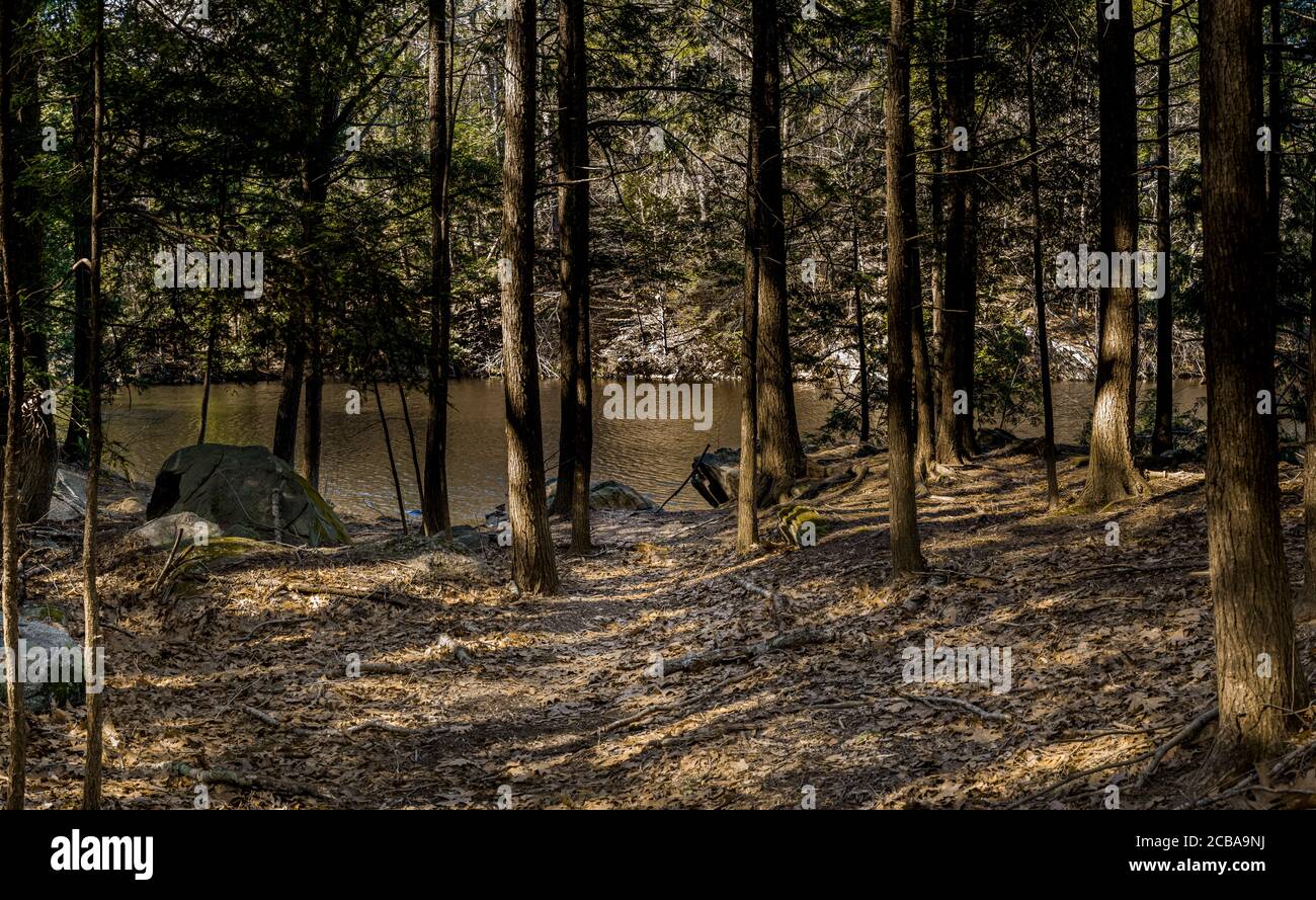 SAUGATUCK RESERVOIR REDDING CONNECTICUT 06896 USA Stockfoto