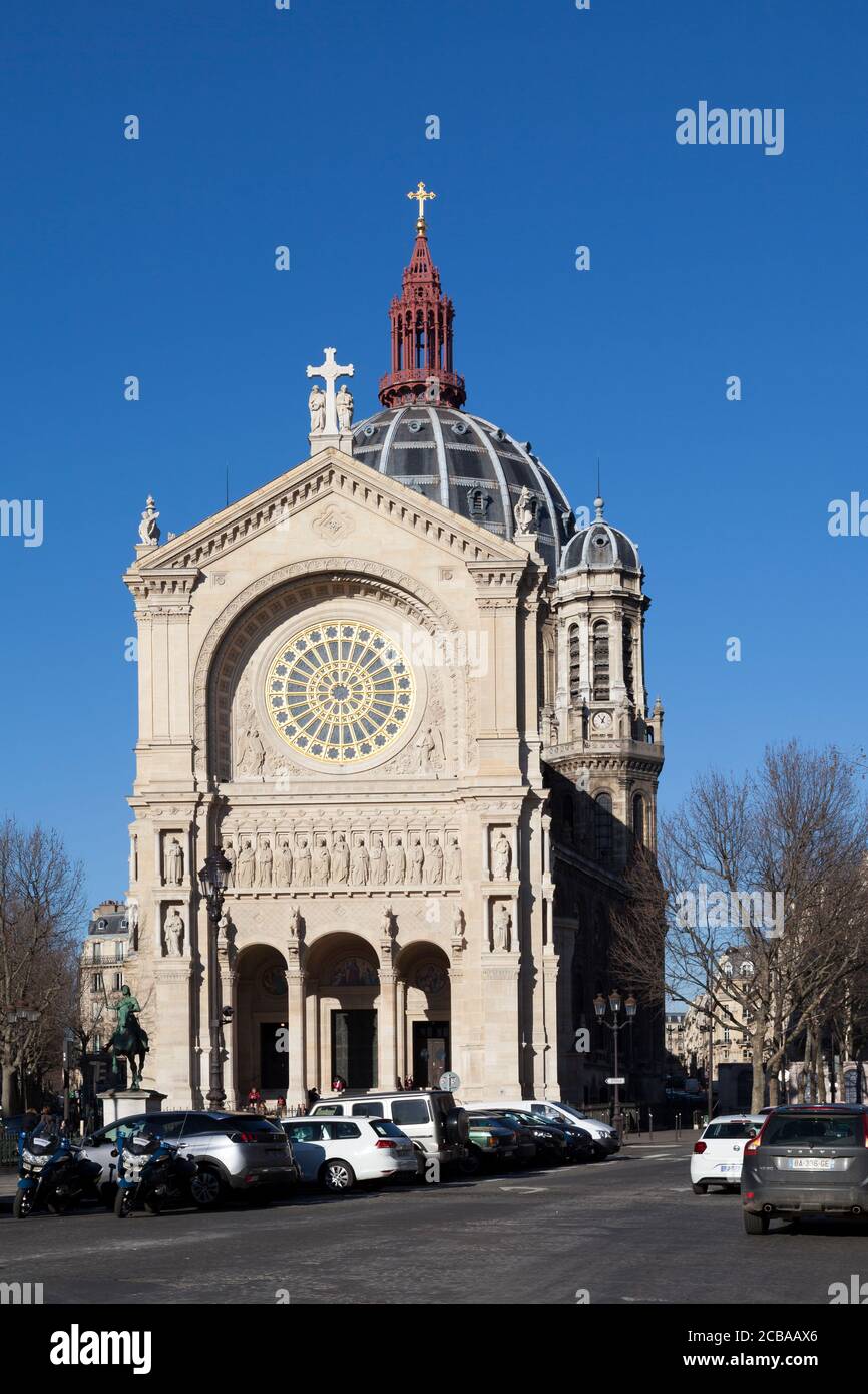 Paris, Frankreich - Januar 16 2020: Die Kirche des heiligen Augustinus (französisch: Église Saint-Augustin) ist eine katholische Kirche im 8. Arrondissement von Paris Stockfoto