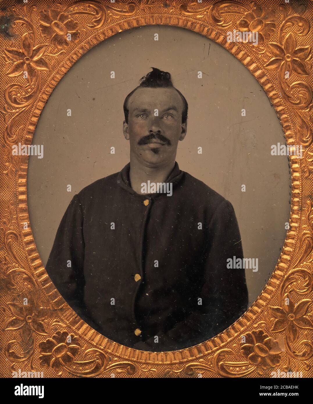 Corporal Hiram Warner, Company C, Second United States Sharp Shooters, 1861-62. Stockfoto