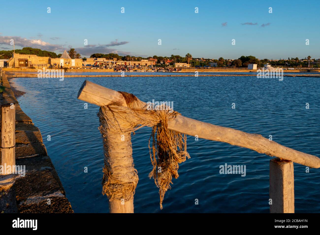 Saline di Marsala, Trapani, Sizilien Stockfoto
