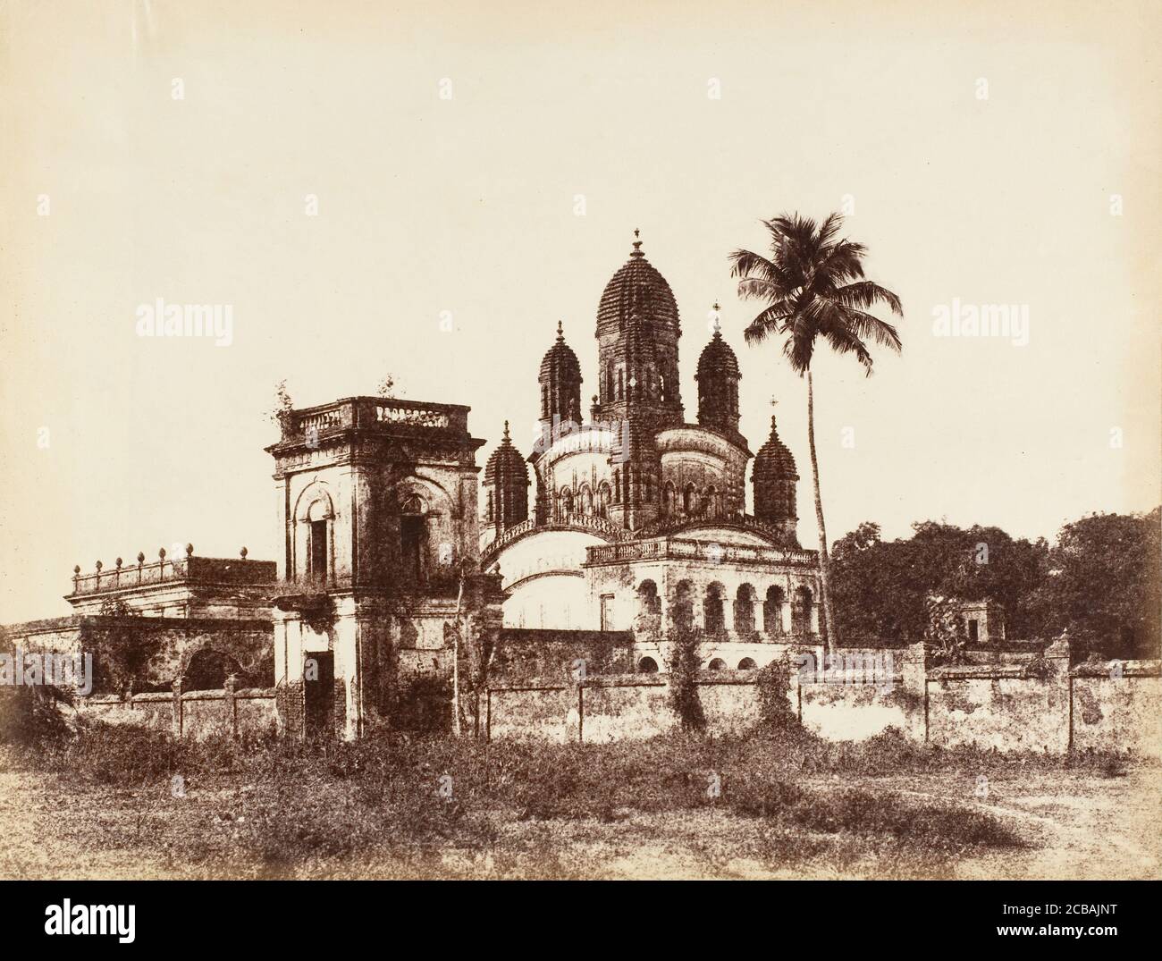 Tempel in Allipore, 1850s. Stockfoto