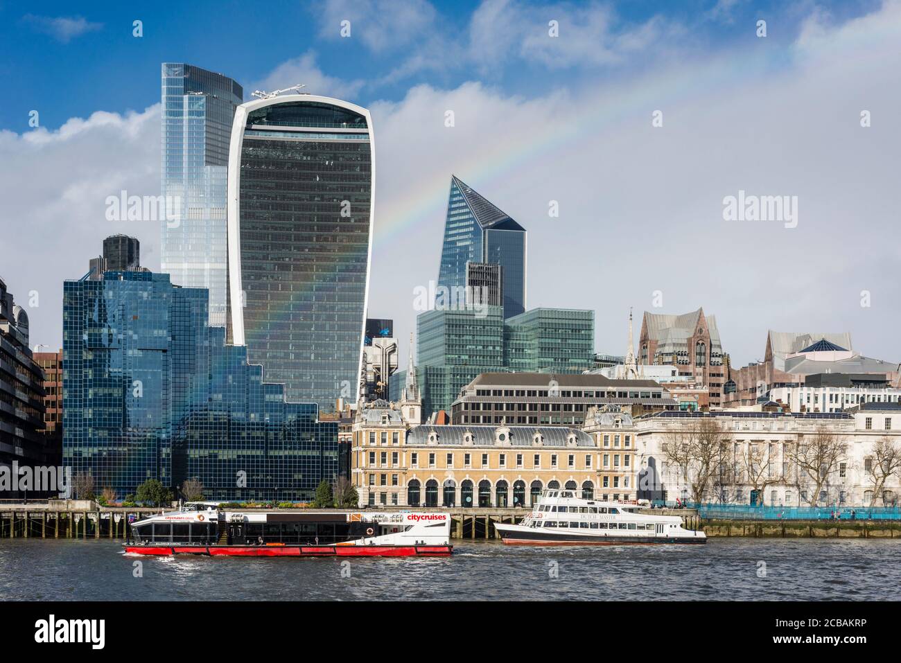 Skyline von London, UK Stockfoto