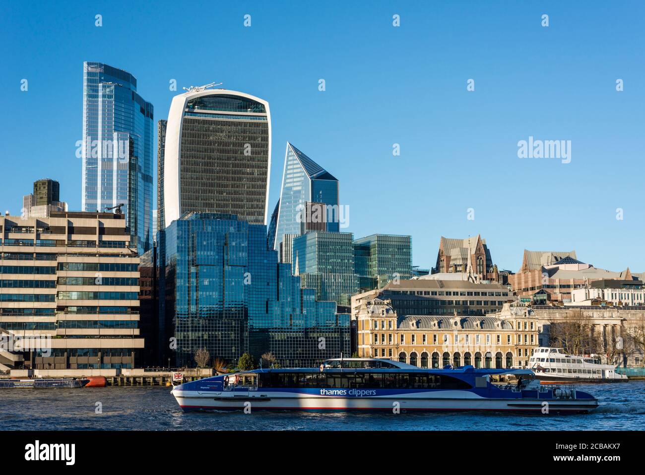 Skyline von London, UK Stockfoto