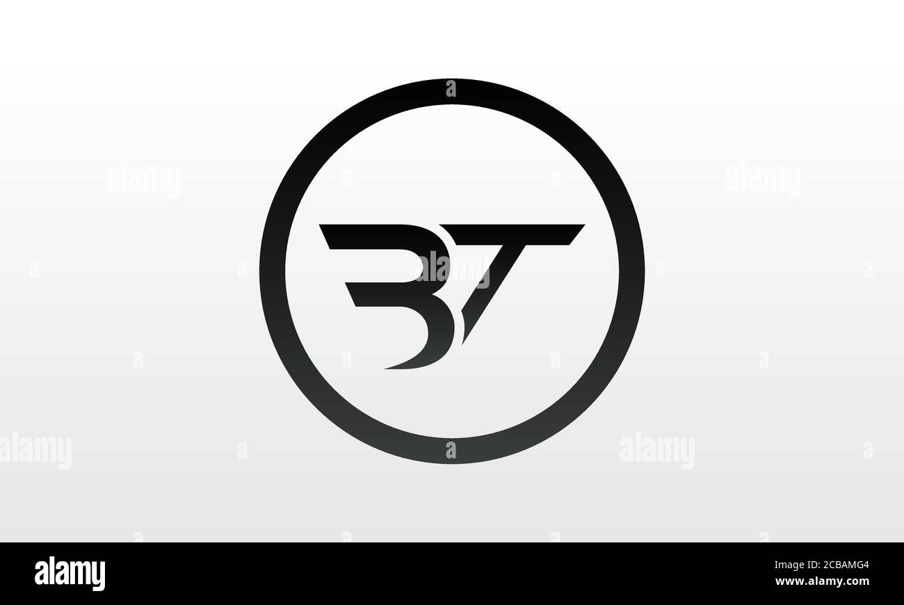 Initial BT Letter Logo mit Creative Modern Business Typography Vektor-Vorlage. Kreativer Buchstabe BT Logo Vektor. Stock Vektor